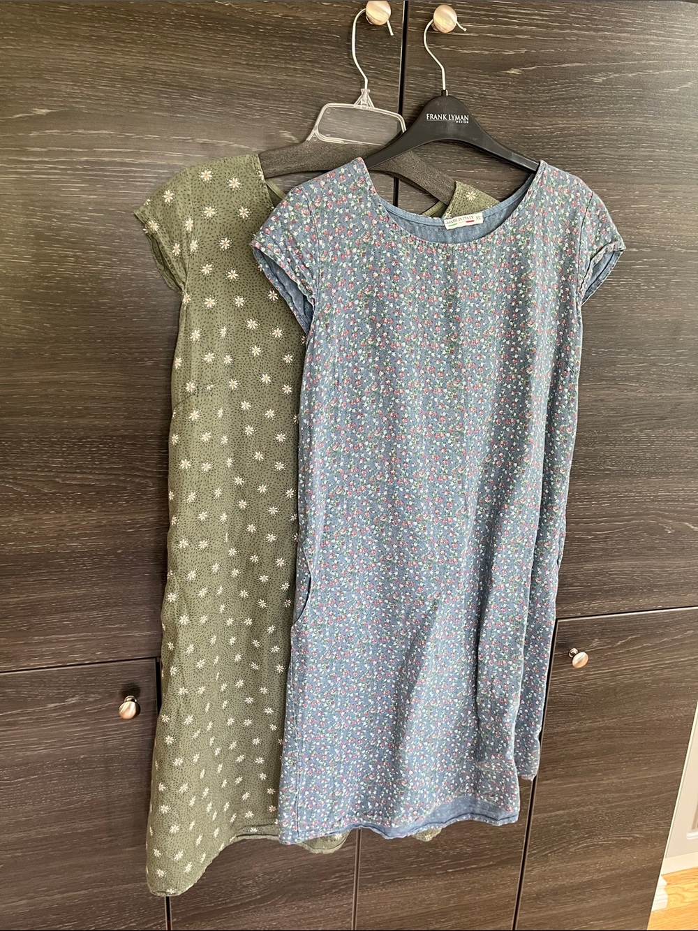 Made in Italy Dresses Green or Blue Floral
